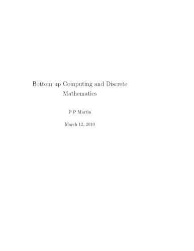 Bottom-up Computing and Discrete Mathematics