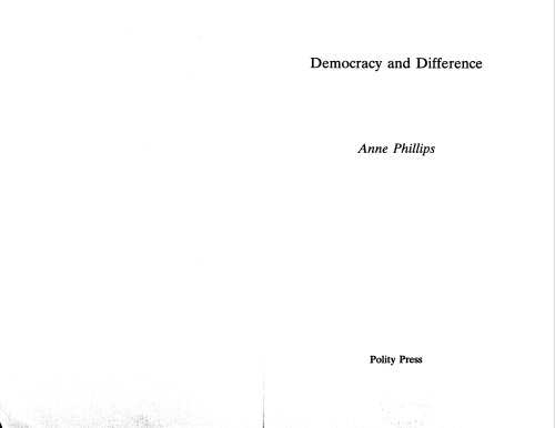 Democracy and Difference