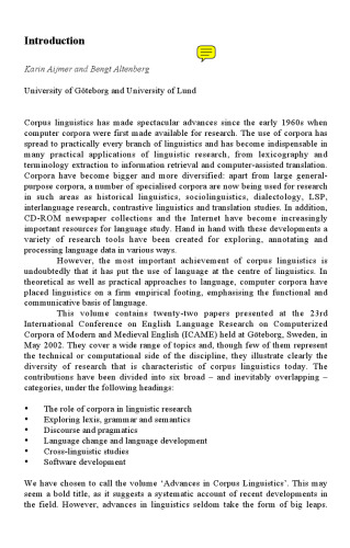 Advances in Corpus Linguistics: Papers from the 23rd International Conference on English Language Research on Computerized Corpora (ICAME 23) Göteborg 22-26 May 2002 (Language and Computers 49)