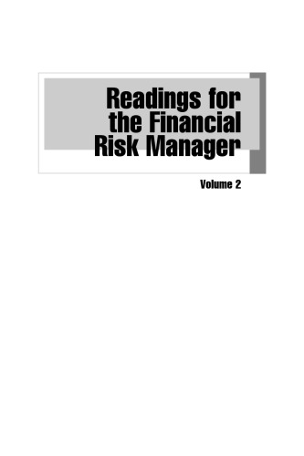 Readings for the Financial Risk Manager Vol II