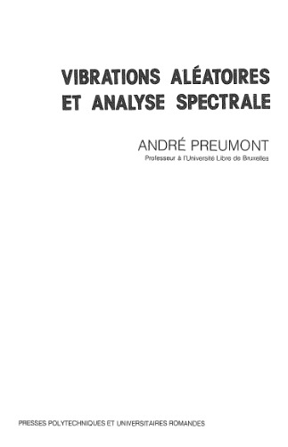 Vibrations aléatoires et analyse spectrale