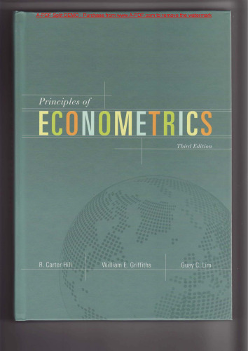 Principles of Econometrics 3rd Ed.