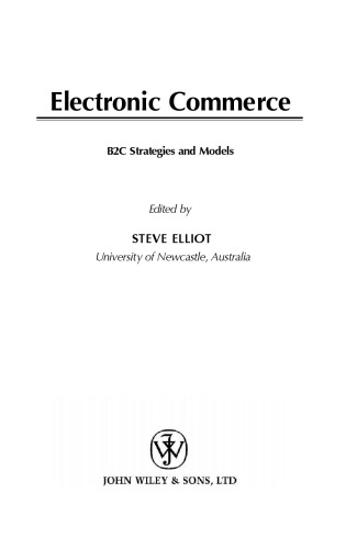 Electronic Commerce: B2c Strategies and Models