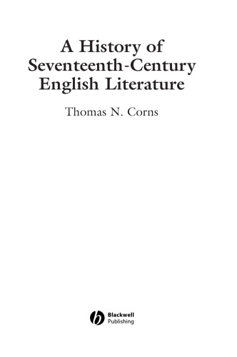 A History of Seventeenth-Century English Literature (Blackwell History of Literature)