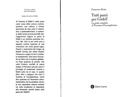 Tutti pazzi per Gödel. La guida completa al teorema d'incompletezza