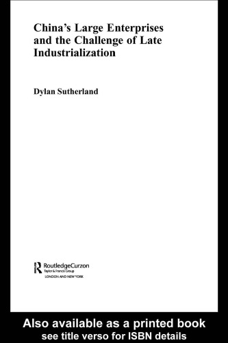 China's Large Enterprises and the Challenge of Late Industrialisation (Routledgecurzonstudies on the Chinese Economy)