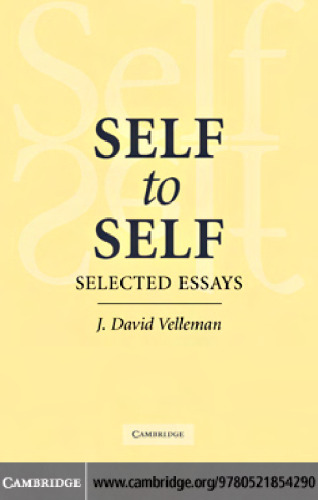 Self to Self: Selected Essays