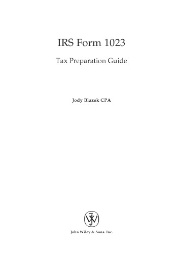 IRS Form 1023 Tax Preparation Guide