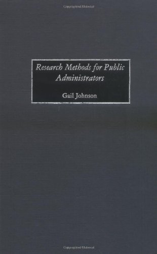 Research Methods for Public Administrators: