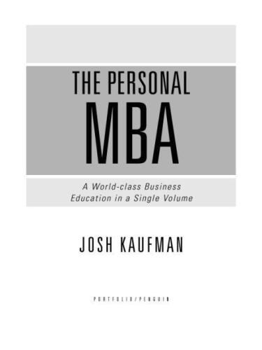 The Personal MBA: Master the Art of Business