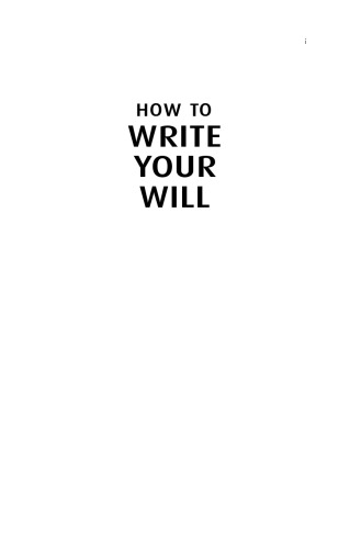 How to Write Your Will