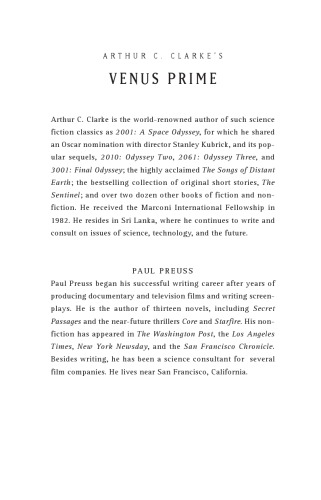 Arthur C. Clarke's Venus Prime 1