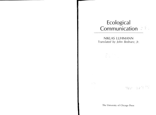 Ecological Communication