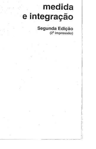 Medida e Integração, 2a Edição