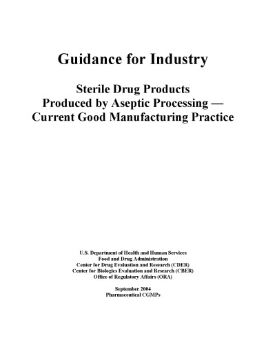 Guidance for Industry Sterile Drug Products