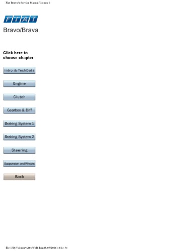 Fiat Bravo-Brava Service Manual Vol1