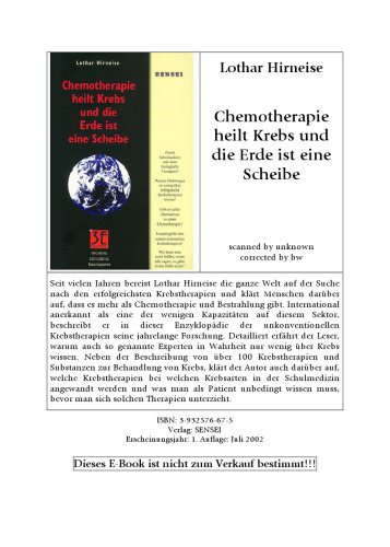 Chemotherapie heilt Krebs und die Erde ist eine Scheibe