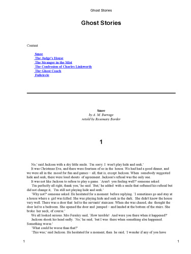 Ghost Stories (Oxford Bookworms Library)