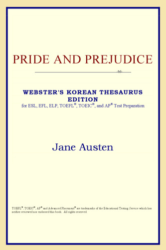 Pride and Prejudice (Webster's Korean Thesaurus Edition)