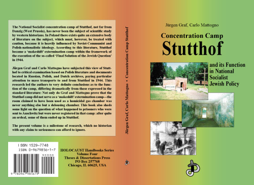 Concentration Camp Stutthof: And Its Function in National Socialist Jewish Policy (Holocaust Handbooks Series, 4)