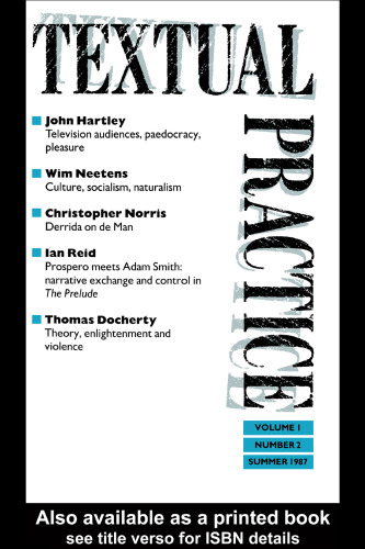 Textual Practice Vol 1 No 2