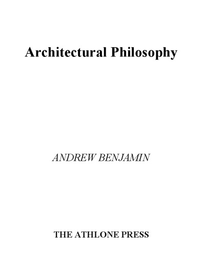 Architectural Philosophy