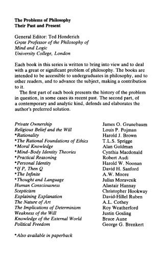 Knowledge and Belief (Problems of Philosophy)