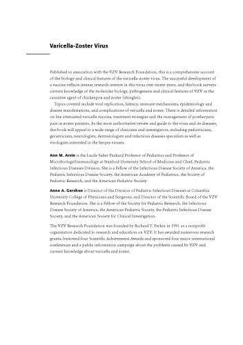 Varicella-Zoster Virus: Virology and Clinical Management