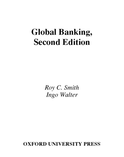 Global Banking (Economics & Finance)