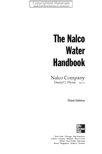 The Nalco Water Handbook, Third Edition