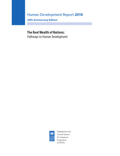 Human Development Report 2010: 20th Anniversary Edition