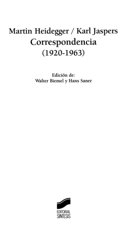 Correspondencia (1920-1963)