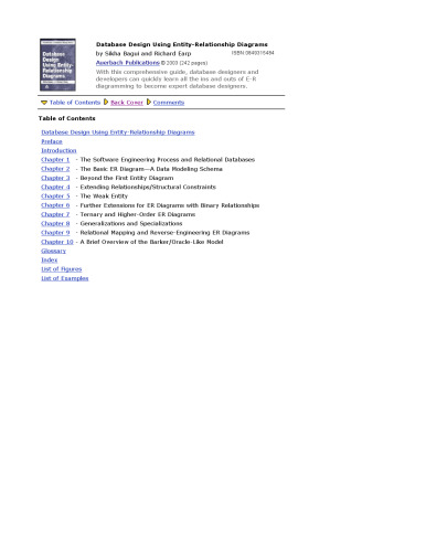 Database Design Using Entity-Relationship Diagrams