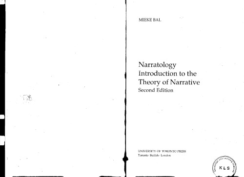 Narratology: Introduction to the Theory of Narrative  2nd ed.