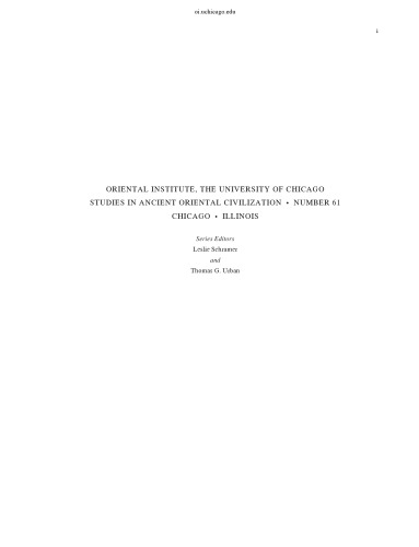 Sacred Space and Sacred Function in Ancient Thebes (Studies in Ancient Oriental Civilization)