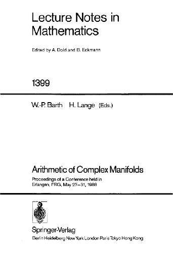 Arithmetic of Complex Manifolds
