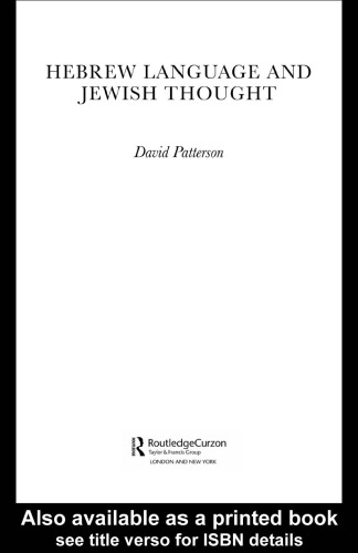 Hebrew Language and Jewish Thought (Routledgecurzon Jewish Studies Series)