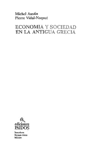 Economía y sociedad en la antigua Grecia