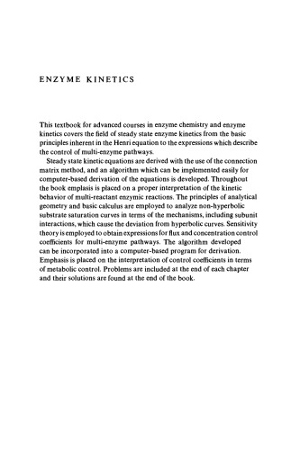 Enzyme Kinetics: From Diastase to Multi-enzyme Systems