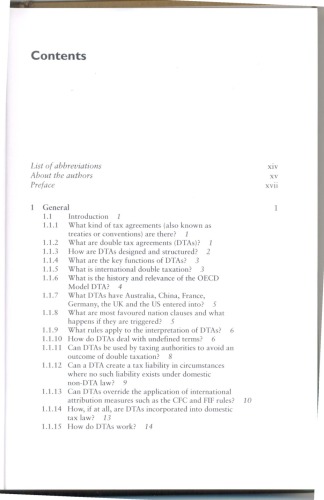 Principles and Practice of Double Taxation Agreements: A Question and Answer Approach