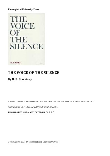 The voice of silence