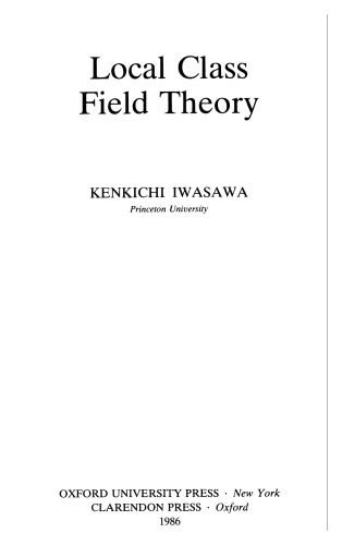 Local Class Field Theory