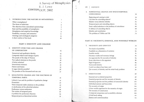 A Survey of Metaphysics