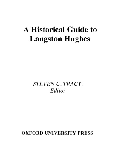 A Historical Guide to Langston Hughes (Historical Guides to American Authors)