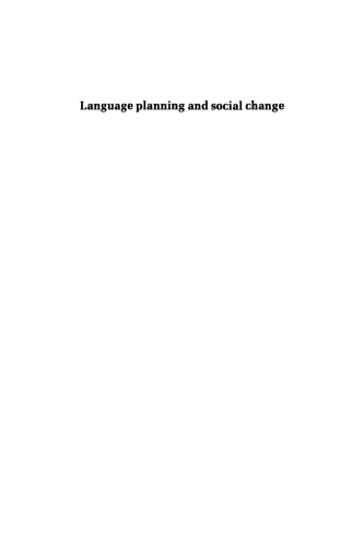 Language Planning and Social Change