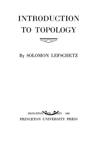 Introduction to Topology