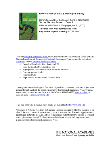 River Science at the U.S. Geological Survey