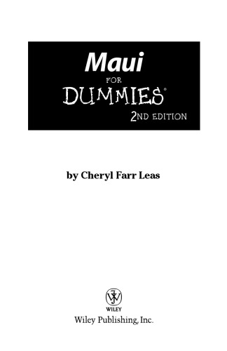 Maui For Dummies, Second Edition