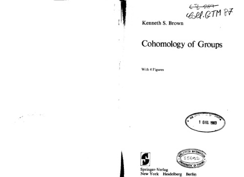 Cohomology of Groups