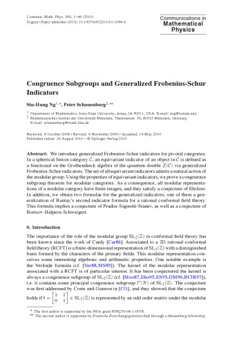 Communications In Mathematical Physics - Volume 300